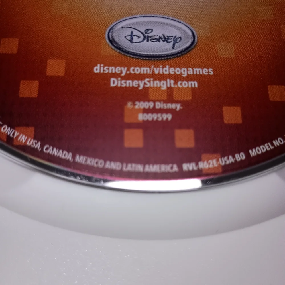 Vintage Nintendo Disney Sing it Wii Video Game